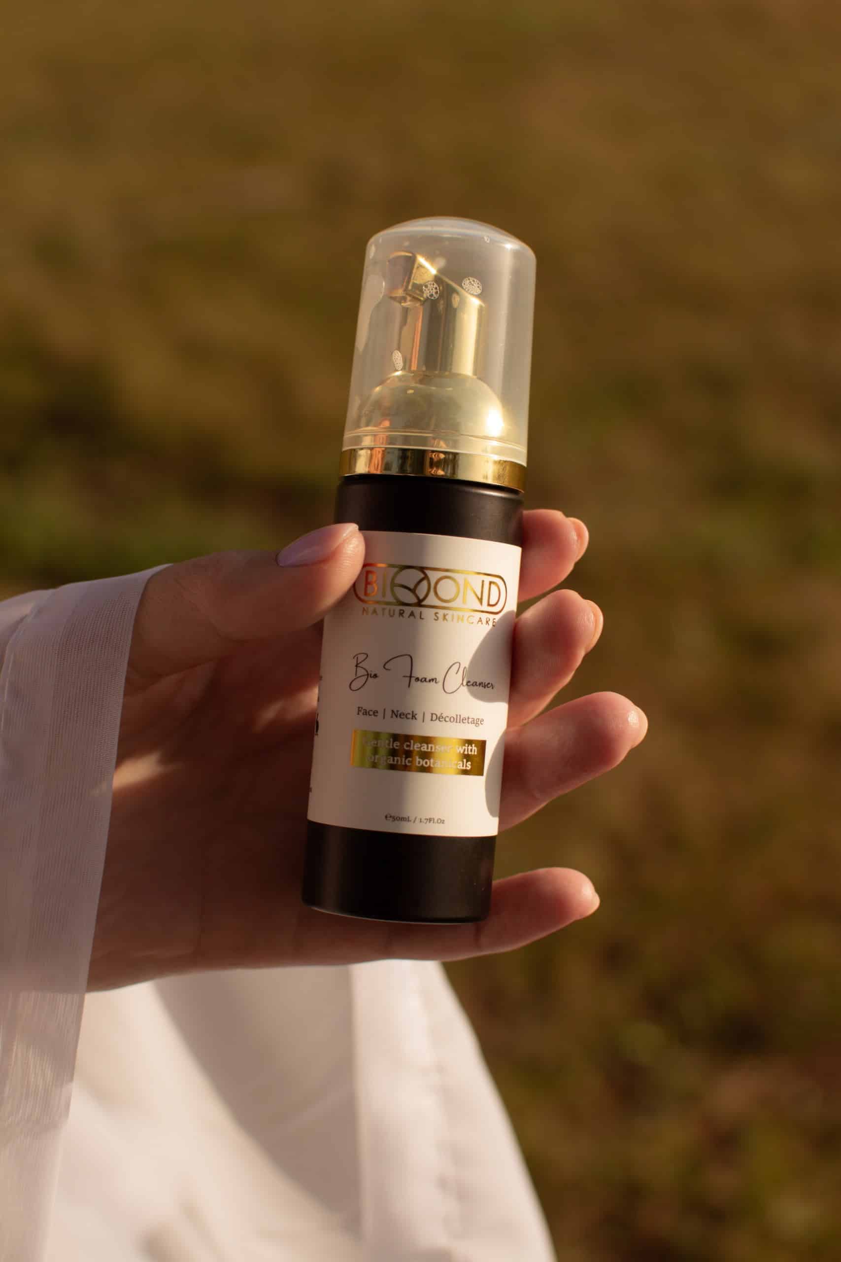 Bio Foam Cleanser with aloe, lavender, and yucca extract for gentle cleansing